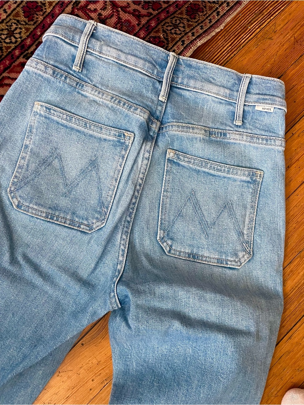 MOTHER Hustler Patch Pocket Ankle Jeans 24 - Picture 2 of 5